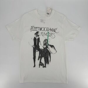 Fleetwood Mac Rumours Graphic T-Shirt Mens Medium White Cotton NWT